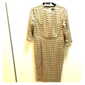 Gold cocktail dress